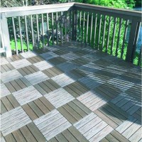 Eco-Friendly Outdoor Deck Tiles Floor Tiles Modern Design DIY WPC Interlocking Deck Tiles